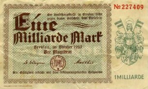 Gutschein - 1 Milliarde