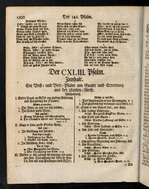 1200-1210, Der CXLIII. Psalm