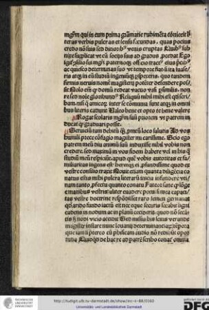 Rogat scolaris magistrum suum priorem ut patrem inducat quod graduari possit.