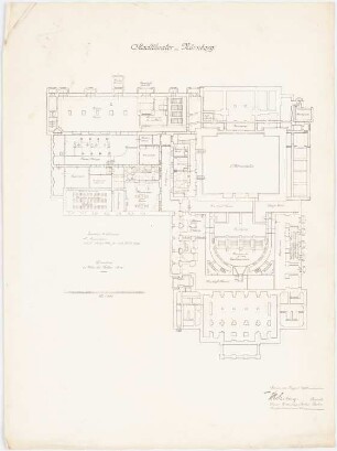 Stadttheater (auch: Opernhaus), Nürnberg: Grundriss Tiefkeller
