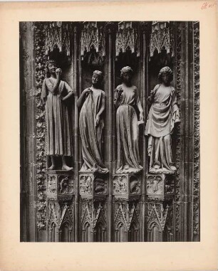 Törichte Jungfrauen. Nördliches Portal Münster, Straßburg: Ansicht