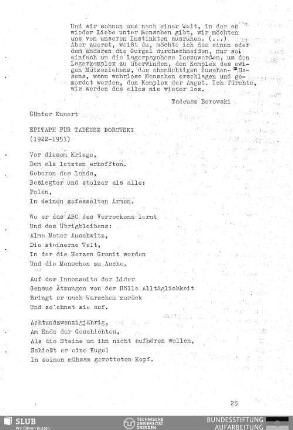 Und wir sehnen uns nach einer Welt