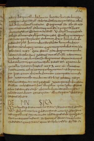 Etymologiae (Exzerpt: De musica ...)