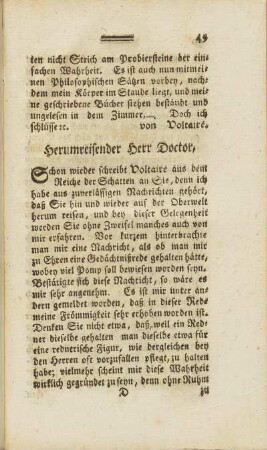 Herumreisender Herr Doctor