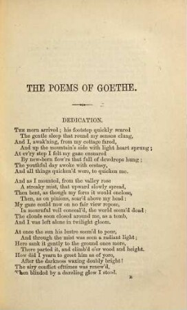 The Poems of Goethe: Translated in the original metres : By Edgar Alfred Bowring