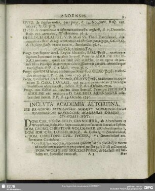 Incluta Academia Altorfina