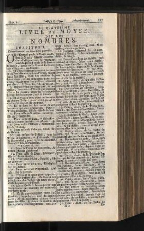 Le Quartrième Livre De Moyse, Dit Les Nombres