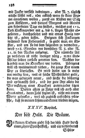 XXXV. Kapitel. Der böse Hals. Die Bräune.