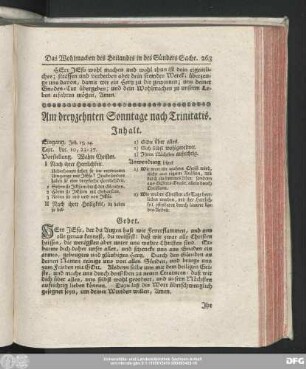 Am dreyzehnten Sonntage nach Trinitatis.