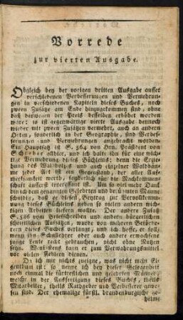 Vorrede zur vierten Ausgabe