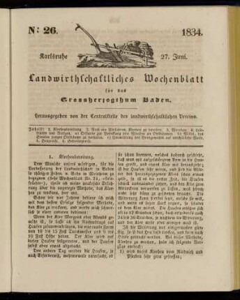 No 26. 27. Juni. 1834