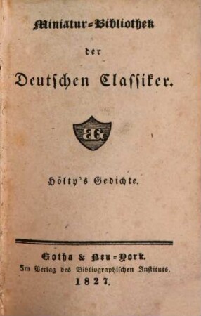 Hölty's Gedichte