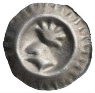 Fundmünze, Hohlpfennig, 1465 - 1468