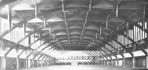 Breslau / Wroclaw, Messehof, Innenansicht; Berg, Max