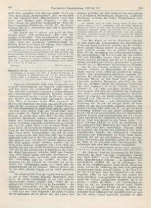 609-611 [Rezension] Helm, Rudolf (Hrsg.), Hippolytus Werke. 4. Bd.: Die Chronik