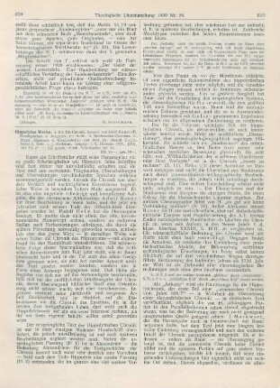 609-611 [Rezension] Helm, Rudolf (Hrsg.), Hippolytus Werke. 4. Bd.: Die Chronik