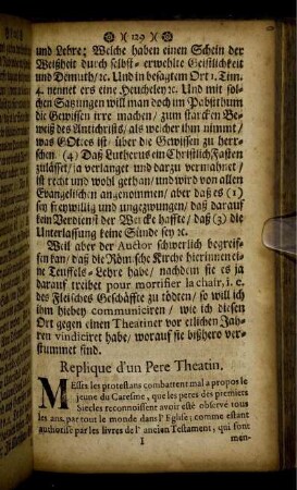 Replique d'un Pere Theatin.