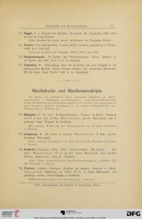 Musikdrucke und Musikmanuskripte (Nr. 778-799)