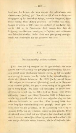 VIII. Natuurkundige gebeurtenissen