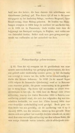 VIII. Natuurkundige gebeurtenissen