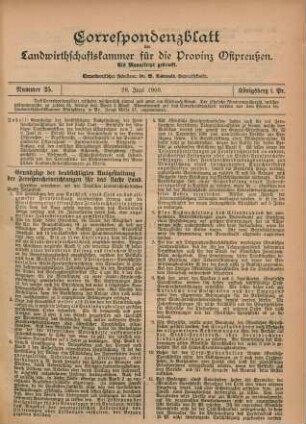 Nummer 25. 20. Juni 1900.