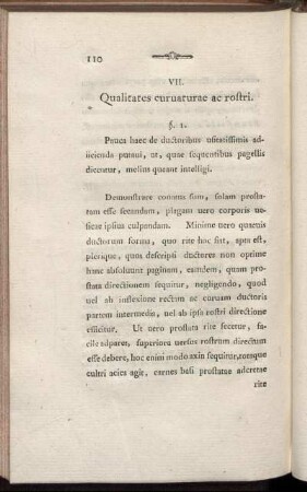 VII. Qualitates curuaturae ac rostri.