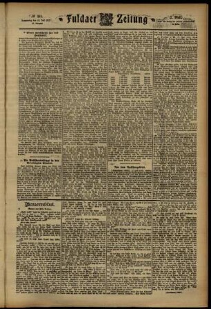 Zweite Ausgabe vom Donnerstag, den 18. Juli 1912.