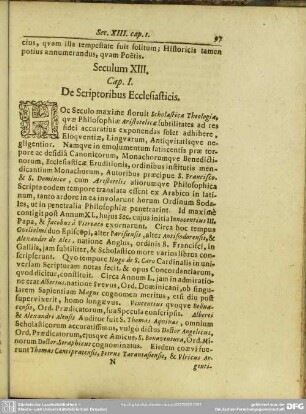 Seculum XIII.