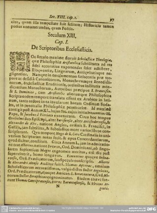 Seculum XIII.