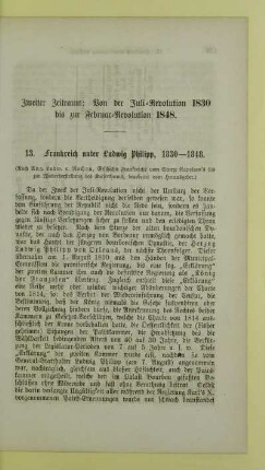 Zweiter Zeitraum: Von der Juli-Revolution 1830 bis zur Februar-Revolution 1848