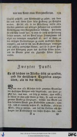 Zweyter Punct.