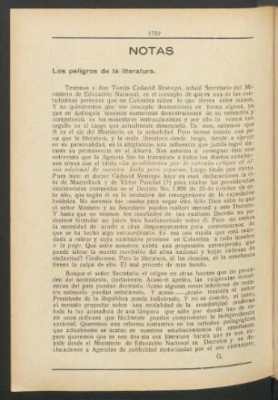 Los peligros de la literatura
