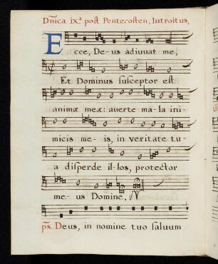 49v - 50r Ecce Deus adiuvat me