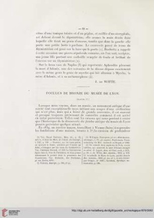 Foculus de bronze du musée de Lyon