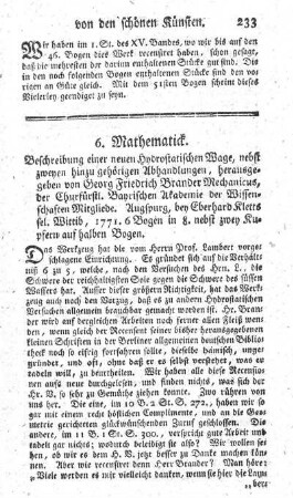 6. Mathematick.