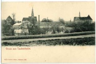 Taubenheim. Schloss und Kirche