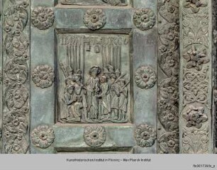 Bronzetür des Westportals : Gefangennahme Christi