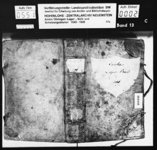 Lager- und Gültbuch über Ernsbach.
