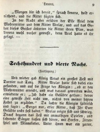 Sechshundert und vierte Nacht