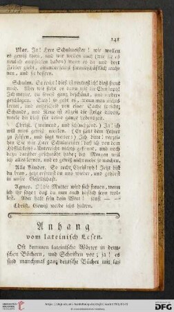 Anhang vom lateinischen Lesen