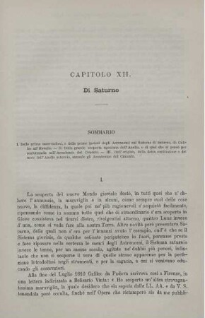 Capitolo XII. Di Saturno.