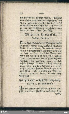 Feuriges oder caustisches Laugensalz