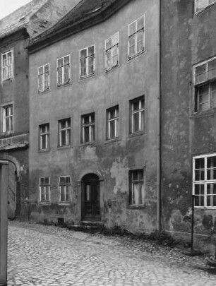 Bautzen, Kleine Brüdergasse 6. Wohnhaus (1789). Straßenansicht