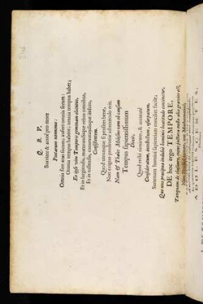 Q. B. V. Suaviter & acutè pro more Poetarum nonnemo: Omnia fert aetas secum,; aufert omnia secum ... Exercitationem Rhetoricam ... Johann-Jacobus Buntz ... Henricus Albertus Reinhardt ... Johannes Andreas Sprenger ... Ut Peroraturis facile contingat Auditorium, Oro Christophorus Caldenbach ...