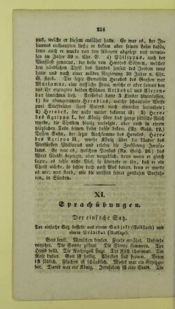 XI. Sprachübungen