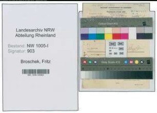 Entnazifizierung Fritz Broschek , geb. (Obersteiger)