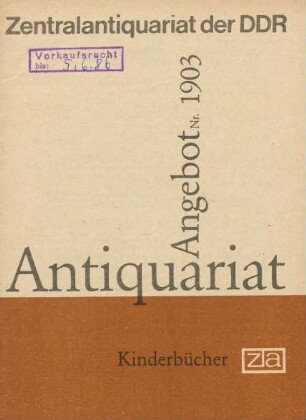 Nr. 1903: Kinderbücher