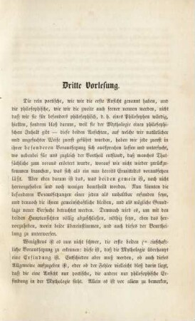 Dritte Vorlesung