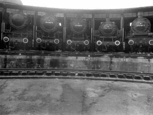 Bw Crailsheim Drehscheibe Lok 023 029 Lok 044 953 Lok 052 838 Lok 064 419 Lok 078 192