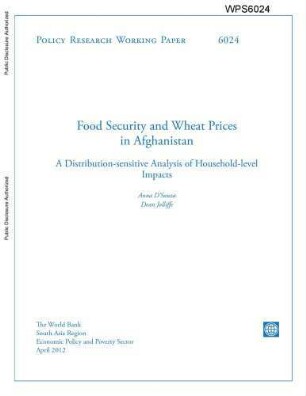 Food security and wheat prices in Afghanistan : a distribution-sensitive analysis of household-level impacts